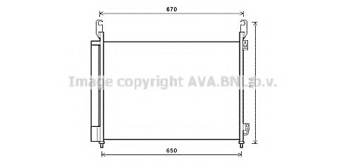 PRASCO RT5466D Condenser, air conditioning